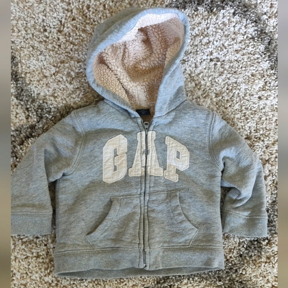 GAP Other - Baby Gap Sherpa lined jacket with hood